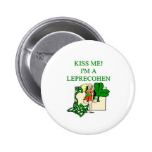 st patrick's day leprechaun jewish irish joke button
