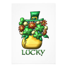 St. Patrick's Day Luck Custom Invitation