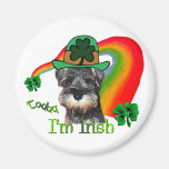 St. Patricks Day Mini Schnauzer Refrigerator Magnets