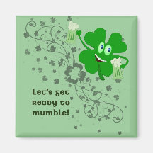 St. Patrick's Day Mumble Magnet