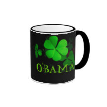 St-Patrick's Day O'BAMA Irish Shamrocks Mug