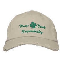 St. Patrick's Day Party Hat Embroidered Baseball Cap