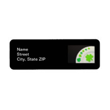St. Patrick's Day Plate Custom Return Address Label