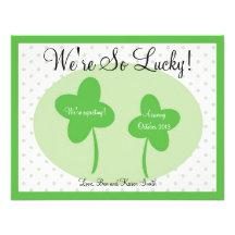 St Patricks Day Pregnancy Announcement / Lucky