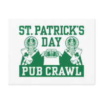 St. Patrick's Day Pub Crawl Postcard
