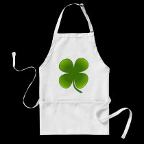 St. Patrick's Day Samrock 4 Leaf Clover aprons