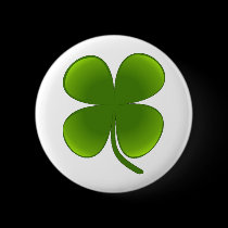 St. Patrick's Day Samrock 4 Leaf Clover buttons