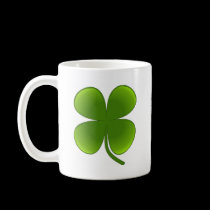St. Patrick's Day Samrock 4 Leaf Clover Cup mugs