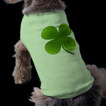 St. Patrick's Day Samrock 4 Leaf Clover pet clothing