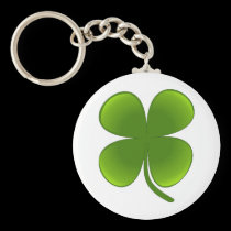 St. Patrick's Day Samrock 4 Leaf Clover keychains