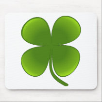 St. Patrick's Day Samrock 4 Leaf Clover mousepads