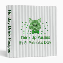 St Patrick's Day Scrapper Cat Binder