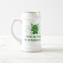 St Patrick's Day Scrapper Cat Mug