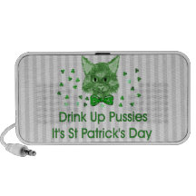 St Patrick's Day Scrapper Cat Travelling Speakers