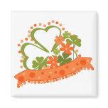 St. Patrick's Day Shamrock Banner Refrigerator Magnets