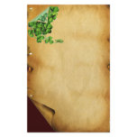 ST. PATRICK'S DAY /Shamrocks on Brown Parchment Stationery Design