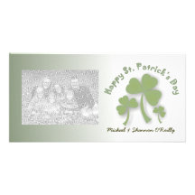 St Patrick's Day Shamrocks Photo Cards