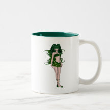 St. Patrick's Day Sprite 5 - Green Fairy Coffee Mugs