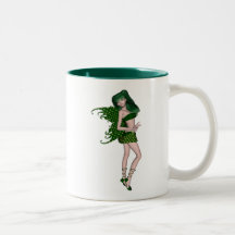 St. Patrick's Day Sprite 8 - Green Fairy Coffee Mugs