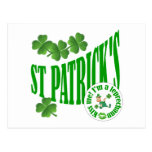 St Patrick's, kiss me i'm a leprechaun Postcard