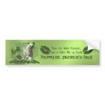 St Patricks - Me Lucky Charm - Chinese Crested Bumper Sticker