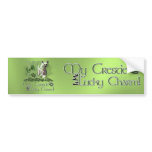 St Patricks - Me Lucky Charm - Chinese Crested Bumper Sticker