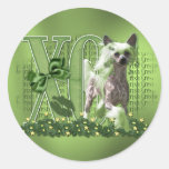 St Patricks - Me Lucky Charm - Chinese Crested Sticker