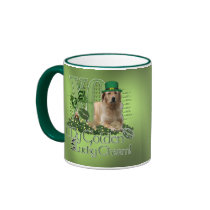 St Patricks - Me Lucky Charm - Golden Retriever Coffee Mugs