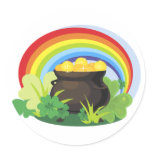 St. Patrick's Pot-o-Gold stickers