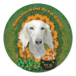 St Patricks - Pot of Gold - Saluki Sticker