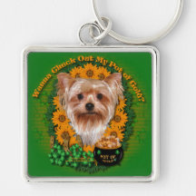 St Patricks - Pot of Gold - Yorkshire Terrier Key Chains