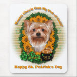 St Patricks - Pot of Gold - Yorkshire Terrier Mousepad