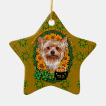 St Patricks - Pot of Gold - Yorkshire Terrier Ornaments