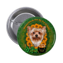 St Patricks - Pot of Gold - Yorkshire Terrier Pin
