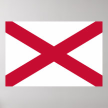 St Patrick'S Saltire, Ireland flag Poster