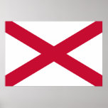 St Patrick'S Saltire, Ireland flag Print