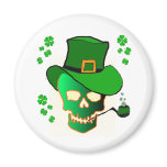 St. Patricks Skull Magnets