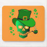 St. Patricks Skull Mousepads