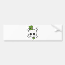St Patricks Skully Bumper Stickers