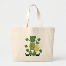St. Pats Frog with Beer T-shirts and Gifts Tote Bag