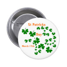 St Pats Pinback Button