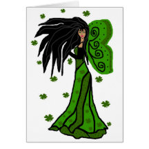 St. Patties fairy blank card