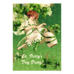 St. Patty's Day Girl Party Invitation