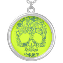 St Patty's Day Multi Skull Neckalce Personalized Necklace