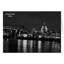 St Paul`s at Night greetings card