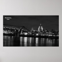 St Paul`s at Night Poster