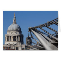St Pauls Cathedral And The Millenium Bridge Cards