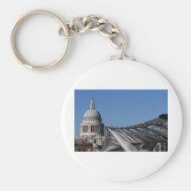 St Pauls Cathedral And The Millenium Bridge Keychain