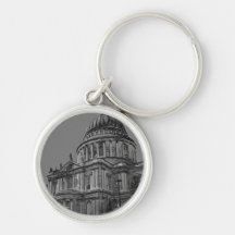 St Paul's Cathedral London Art Key Chain