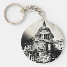 St Pauls Cathedral London Art Key Chains